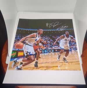 BRAND NEW!💯 PENNY HARDAWAY & SHAQ 8.5x11 ORLANDO MAGIC OLD SCHOOL GLOSSY POSTER